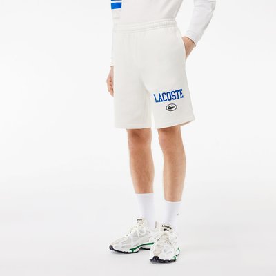 Logo Print Cotton Shorts LACOSTE