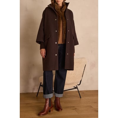 Manteau mi-long MAGDA en laine Maison 123