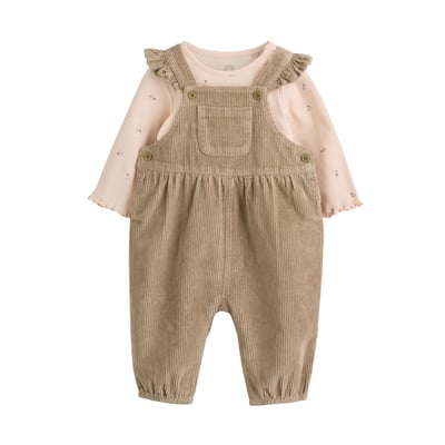 Salopette en velours et body bébé, 2 pièces NEXT
