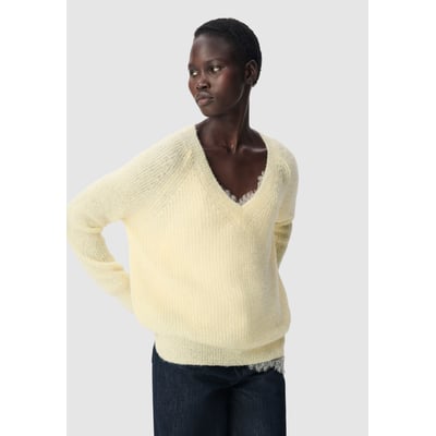 Pull col V tricot IKKS