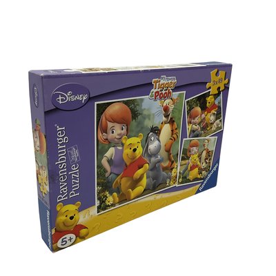 Puzzle 3X49 pièces Winnie l'ourson - Bon état RAVENSBURGER