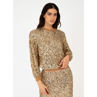 Pull dore paillette La Redoute
