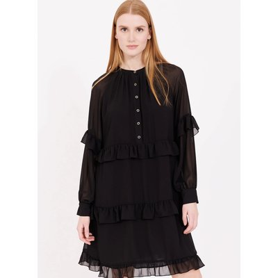 Robe courte à volants manches longues KIKOSY NAF NAF