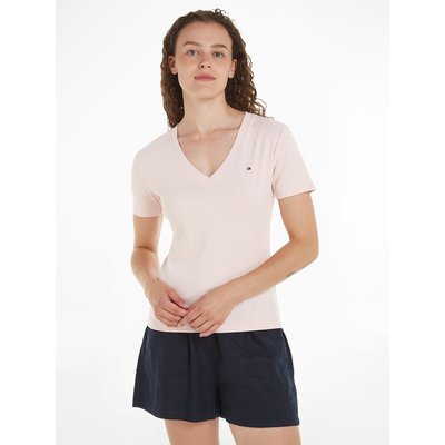 T-Shirt mit V-Ausschnitt TOMMY HILFIGER