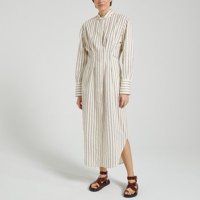 Robe chemise rayée mi-longue SABOSSE SAMSOE AND SAMSOE