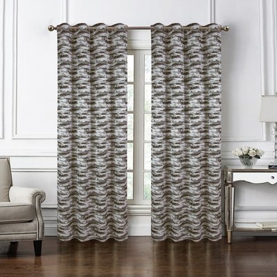 Paire de rideaux obscurcissant avec zébrures HOME MAISON