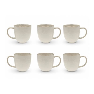 Lot de 6 mugs, COTON ARTIME