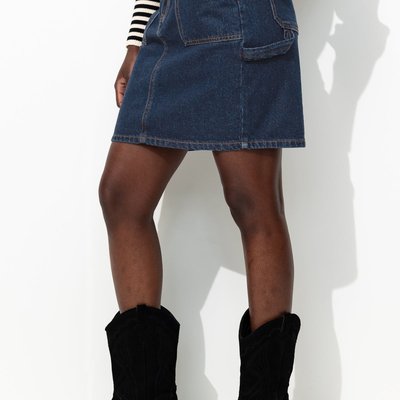 Jupe courte en jean délavé PROMOD
