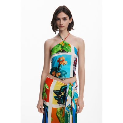 Top noué cartes postales Tyler McGillivary DESIGUAL