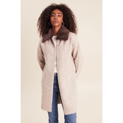 Gilet droit long col chemise BREAL