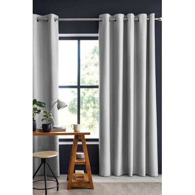 1 Rideau Occultant 140 x 180 cm Obscura Gris clair EDEN