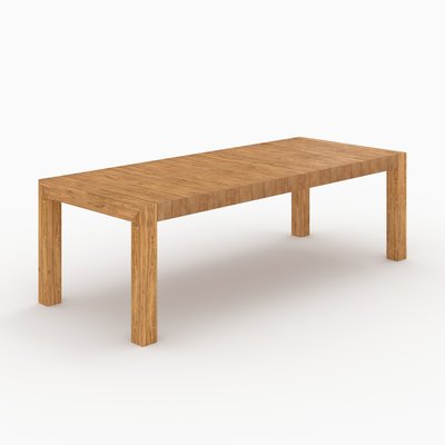 Table de jardin rectangulaire en bois de teck recyclé 10 personnes - ZIA RENDEZ-VOUS DÉCO