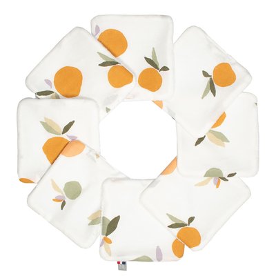 Lot de 8 lingettes lavables en coton et bambou CLEM SEVIRA KIDS