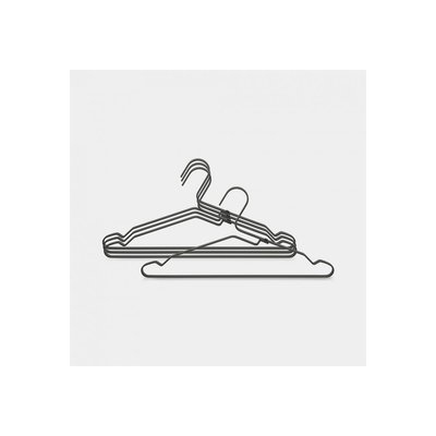 Lot de cintres a vetements kit de 4 - black BRABANTIA
