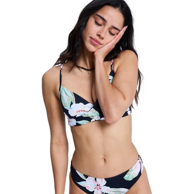Haut de maillot de bain bikini bralette PRINTED ESSENTIALS WRAP BRA. ROXY