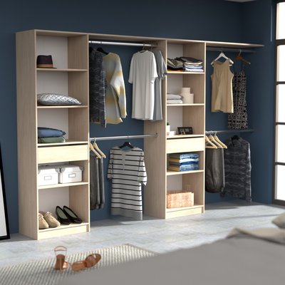 Dressing extensible et réversible avec penderies TERRE DE NUIT