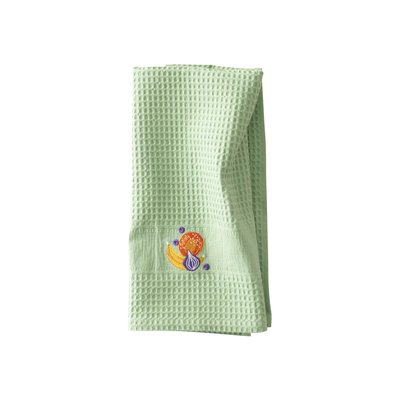 Torchon coton nid d'abeille JOYA CARRE BLANC