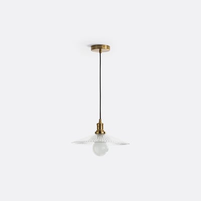 Iloa 35.5cm Diameter Glass & Brass Ceiling Light LA REDOUTE INTERIEURS