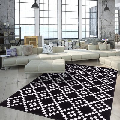 Tapis salon et chambre tissé motif géométrique AF1 LERUM UN AMOUR DE TAPIS