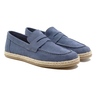Mocassins espadrille cuir daim JULES & JENN