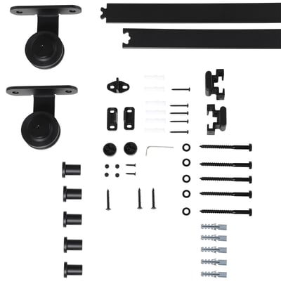 Kit de quincaillerie pour porte coulissante HOMCOM