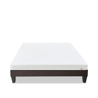 Ensemble Egio 160x200 cm Matelas Mousse + Sommier Bois OLYMPE LITERIE