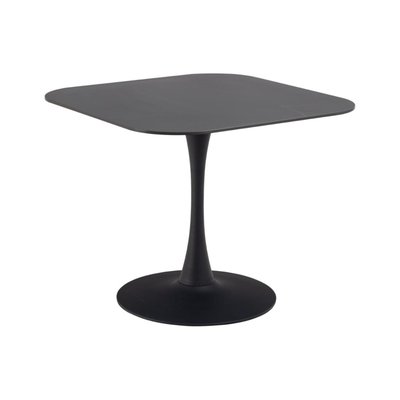 Table à manger carrée en céramique et pied tulipe en métal L90 - MARSA HELLIN, DEPUIS 1862