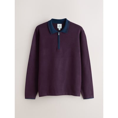 Polo regular mi-épais à col zippé NEXT