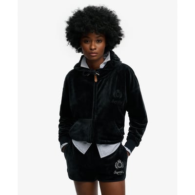 Sweat à capuche Country Club en velours SUPERDRY