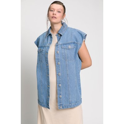 Gilet en jean, oversized, col de chemise STUDIO UNTOLD