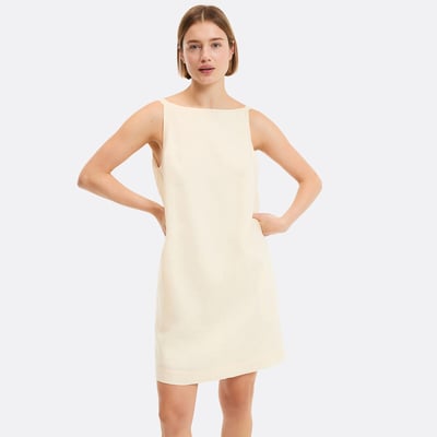 Linen Sleeveless Mini Shift Dress LA REDOUTE COLLECTIONS