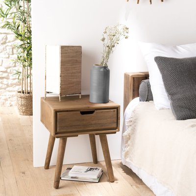 Table de chevet en bois de sapin 1 tiroir LIMA PIER IMPORT