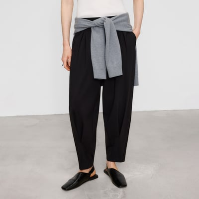 Pantalon jogger plissé avec modal ADOLFO DOMINGUEZ