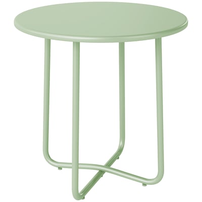 Table d'appoint de terrasse Métal Vert OUTSUNNY
