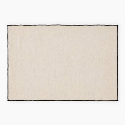 Set de table avec finition bourdon, 33x48cm, coton-lin MONOPRIX MAISON