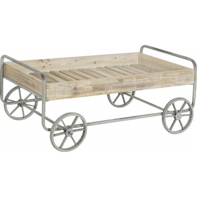 Table d'appoint en bois, chariot Vintage RECOLLECTION