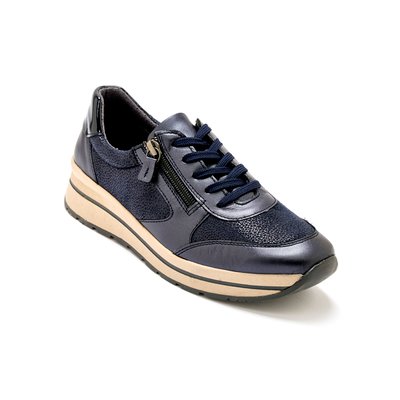 Baskets lacets et zip semelle amovible PEDICONFORT