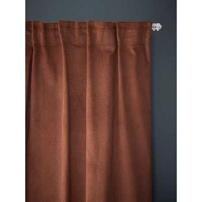 Rideau en velours côtelé à ruflettes CYRILLUS