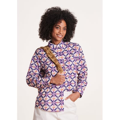 Chemise en voile de coton imprimé LA FEE MARABOUTEE