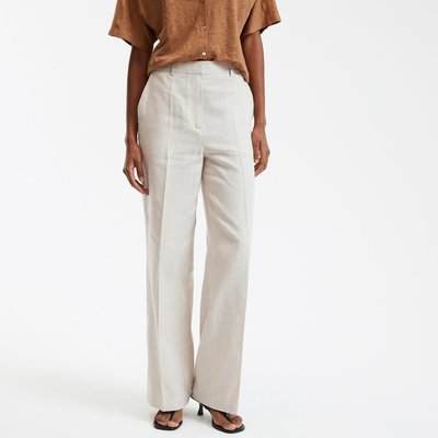 Pantalon large et droit en lin et coton LA REDOUTE COLLECTIONS