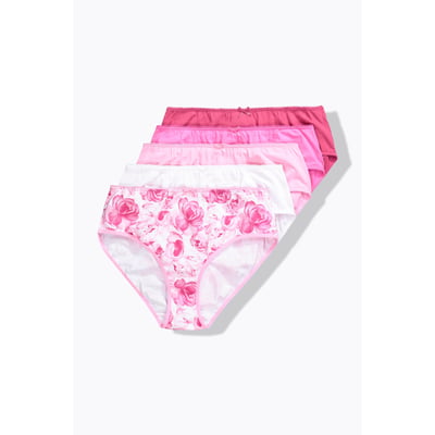 Lot de 5 culottes midi, roses/couleurs unies ULLA POPKEN