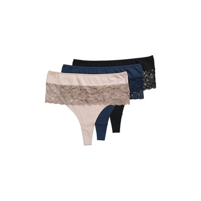 Strings en dentelle, lot de 3 ULLA POPKEN
