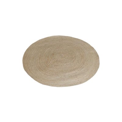 Tapis rond en jute naturel tressé Ø 90 cm AUBRY GASPARD