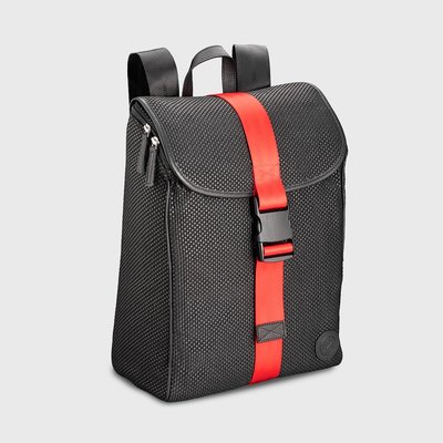 E2R Sac à  dos homme tissu déperlant bordeaux upcyclé Harry OH MY BAG