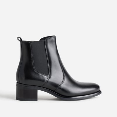Boots À Talon en cuir NADEGE ERAM