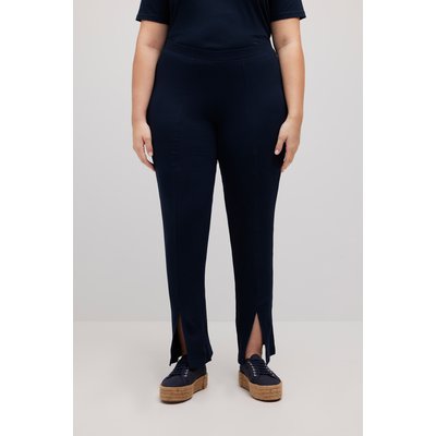 Pantalon noir fendu en bas clearance