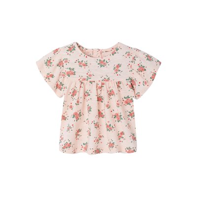 T-shirt fleuri en coton bio VERTBAUDET