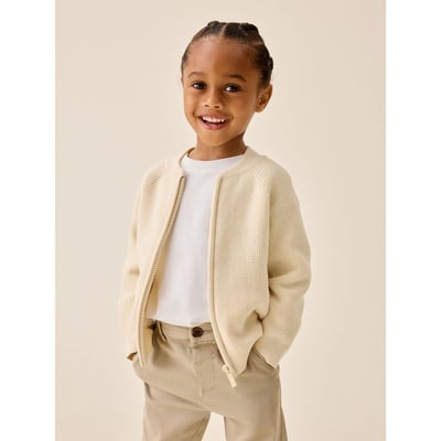 Cardigan zippé en maille texturée NEXT
