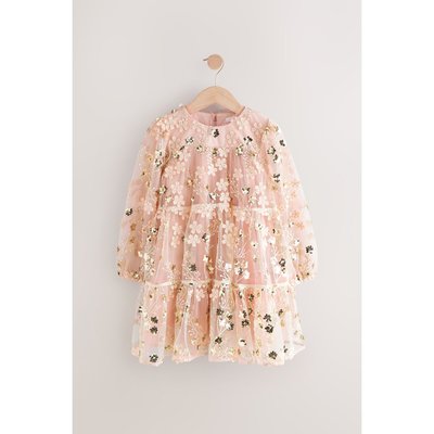 Robe en mesh avec manches longues NEXT