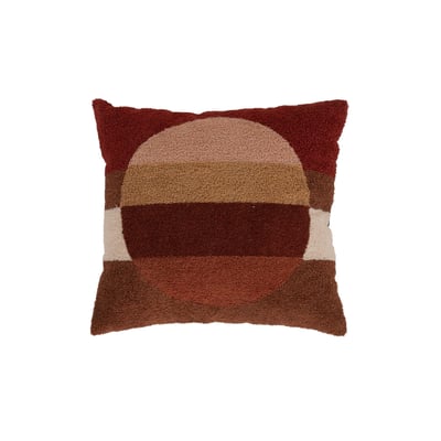 Coussin tufté imprimé multicolore 40x40 cm AMADEUS